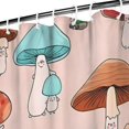 thumbnail image 3 of Pink Mushroom Cartoon Light Pattern Shower Curtain 84"x72" ,Bathroom Decorative Shower Curtains Set with 12 Hooks,Modern Waterproof Washable Shower Curtain, 3 of 6
