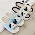 thumbnail image 3 of Zapatillas de lino para el hogar para hombre y mujer, pantuflas antideslizantes de interior con dibujos animados para las cuatro estaciones, de algodón y lino, moda silenciosa, nuevo estilo, 3 of 5