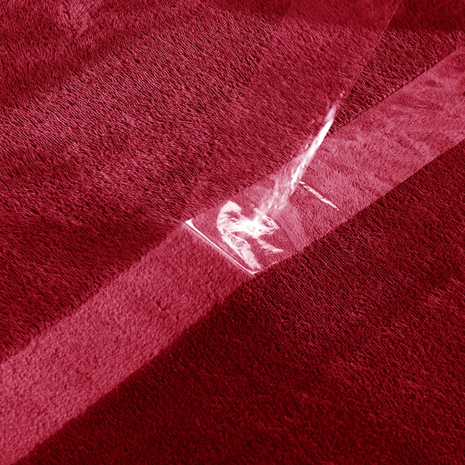 JML Fleece Bed Blankets Queen Burgundy - Soft Lightweight Plush Cozy Blanket Microfiber, 77"X81"
