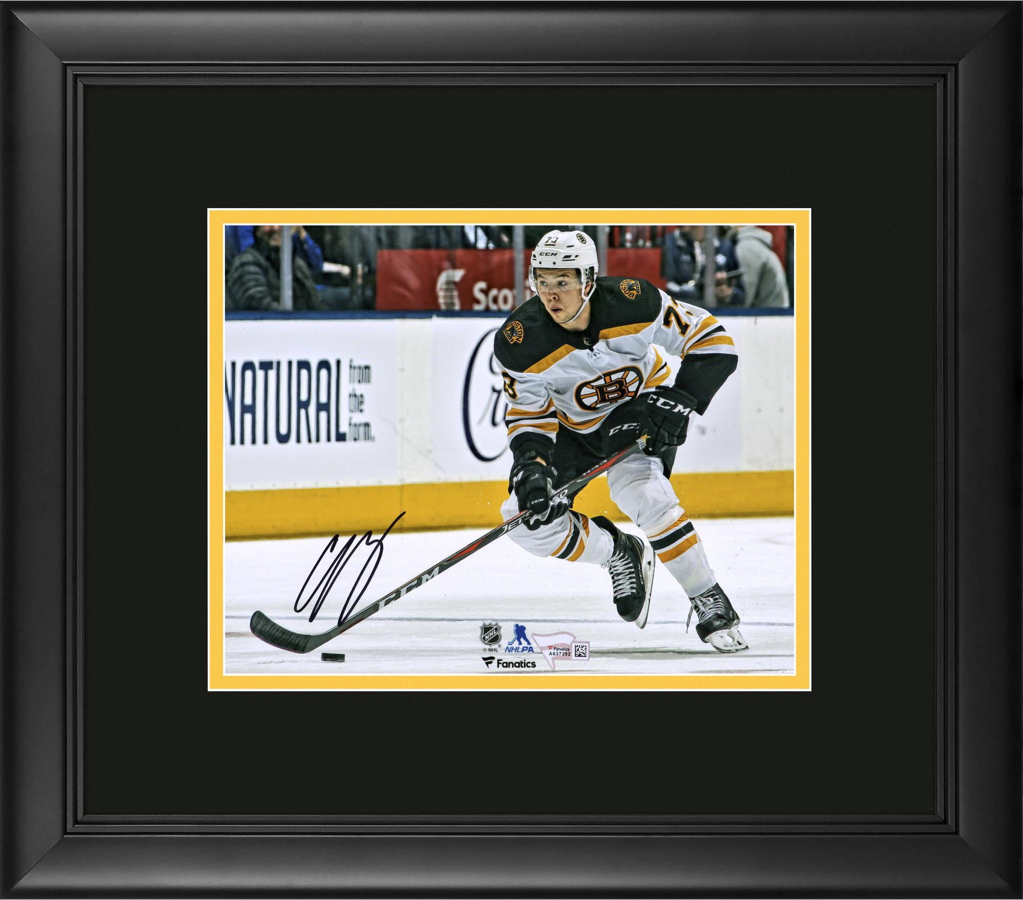 Fanatics Authentic Certified Framed Charlie Coyle Boston Bruins Autographed 8 x 10 Goal Celebration Photograph 