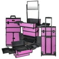 thumbnail image 3 of SHANY REBEL Series Pro Makeup Artists Rolling Train Case - Trolley Case - Charming Violet, 3 of 5