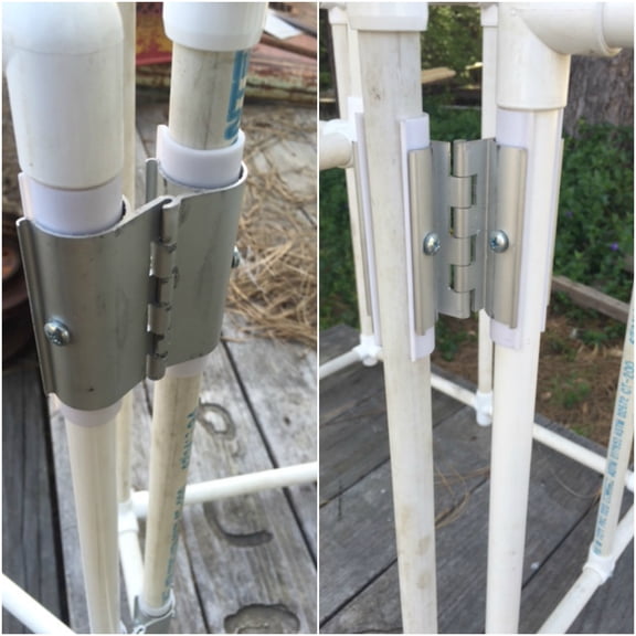 Aluminum snap-on hinge 1" - For PVC Projects and Ideas
