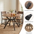 thumbnail image 5 of ELPOSUN 3 Piece Patio Conversation Set Bistro Set Patio Furniture Set, Porch Balcony Furniture Set,Wicker Chairs and Coffee Table Set for Patio Balcony Backyard Apartment,Blue, 5 of 6