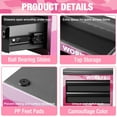 thumbnail image 2 of WORKPRO Mini Tool Box, 2-Drawer Metal Tool Chest with Ball Bearing Slides, Top Storage, Pink Camo, 2 of 9