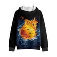 thumbnail image 5 of Xoenoiee Pickleball Water Fire Print Hoodies for Teen Boys Active Pullover Fleece Full Zip Sweatshirts Outfits Casual Sport Shirt with Kids Clothing Hooded Jumper with Pocket, XL, 5 of 7