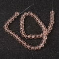 thumbnail image 5 of GKNET 1 Strand Faceted Glass Round Beads Handmade Delicate Jewelry Beads 6/10mm Multi-Color-6mm (50pcs/strand)-Pink, 5 of 6