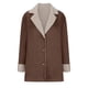 thumbnail image 4 of Chaquetas y abrigos casuales de manga larga sin capucha para mujer, abrigo de invierno cálido compuesto con cuello de solapa y botones, abrigo para mujer, 4 of 6