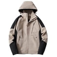thumbnail image 1 of JHLZHS Scrub Jacket Men's Windbreaker Overcoat for Autumn Outdoor Hiking Men's Winter Jacket 494, 1 of 3