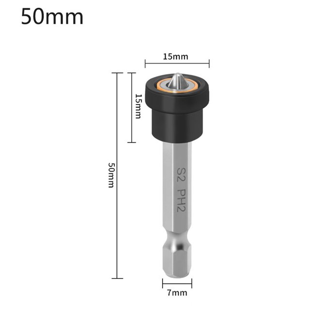 50mm Magnetic Screwdriver Bit HolderCross-head Hex Shank for House Working