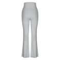 thumbnail image 4 of EaskTriop Womens Bell Bottom Flare Pants High Waist Wide Leg Palazzo Trousers Stretchy Soft Comfy Lounge Work Office Pants Casual Dressy Pants, 4 of 6