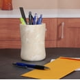 thumbnail image 4 of Creative Home Curvy Collection Natural Champagne Marble BathTumbler, Toothbrush Holder, Makeup Brush Holder, Bathroom Countertop Organizer, 4 of 7