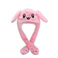 thumbnail image 1 of Rabbit Hat Ear Moving Jumping Hat Plush Hat Cap Led Christmas Party, 1 of 1