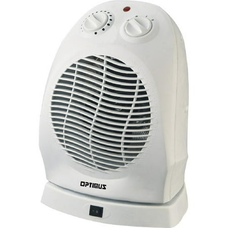 Sunbeam Heater Fan Optimus Electric Portable 2-Speed Oscillating Fan Heater with Thermostat, HEOP1382 ()