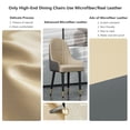 thumbnail image 5 of Wisfor 2PCS Modern Dining Chairs Soft Padded Kitchen Dining Room Sitting Chairs, Light khaki & Grey Color, 5 of 13