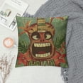 thumbnail image 2 of BCIIG Tiki Design Guitar Aloha Graphic Decorative Throw Pillow Cover for Home Couch Living Room Bed Sofa - High-Quality 1PC 12x12in, 2 of 5