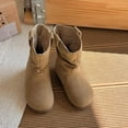thumbnail image 5 of Miluxas Girl's Fleece Knee High Winter Riding Boots Khaki 11 Years, 5 of 9