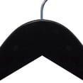 thumbnail image 2 of NAHANCO Wooden Suit Hanger with Bar, 17" - High Gloss Black, 100/CTN, 2 of 6