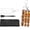 1*forks + 1*brush, variant on 3-Way Grill Skewers, Stainless Steel, with Push Slider Bar, Reusable