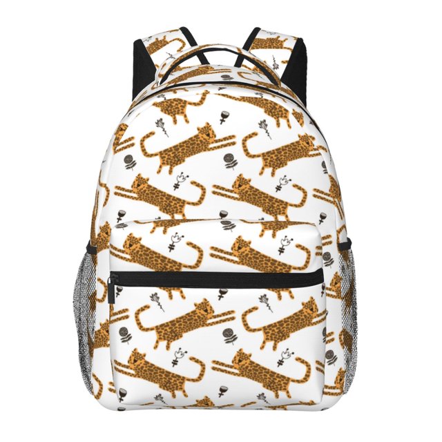 Fotbe Leopard Print Mochila Casual con Estampado para Escuela, Viajes y Actividades al Aire Libre - Duradera, Ligera y Cómoda