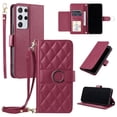 thumbnail image 5 of Funda tipo billetera GANGXUN para Samsung Galaxy S21 Ultra – Tapa abatible con correa para mujer, 5 of 5