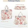 thumbnail image 6 of FORMRS Womens Corduroy Tote Bag Crossbody Shoulder Handbag with Pocket, Starfish Seashell, 6 of 7
