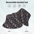 thumbnail image 2 of Lukts Snake Sleep Print Double-Side-Wear Reversible Reflective Bucket Hat Travel Beach Hat, 2 of 6