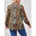 thumbnail image 6 of Weardear Womens Plus Size Tops Long Sleeve Shirts Crew Neck Flowy Tunic Top, 6 of 6