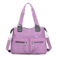thumbnail image 2 of Kripyery Women Handbag Waterproof Nylon Shoulder Strap Top Handle Zipper Ladies Crossbody Tote Bag Purse Shopping Use, 2 of 8