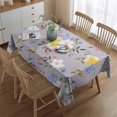 thumbnail image 2 of Pioneer Flower Floral Print Pattern Rectangle Tablecloth 60"x84",Waterproof Polyester Rectangle Table Cloth, Wipeable Spillproof Polyester Tablecloth for Dining, Camping, Indoor and Outdoor, 2 of 5