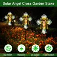 thumbnail image 4 of Luz Solar de Cruz para Jardín con Alas de Ángel Hokfirm, 4 of 7