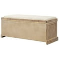 thumbnail image 5 of 43.7" Farmhouse Storage Bench with 3 Removable Classic Rattan Basket, Retro Shoe Bench Chair with Removable Cushion, Wooden Rustic Ottoman Footrest for Living Room Entryway Bedroom, White Washed, 5 of 7