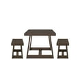 thumbnail image 4 of Plank+Beam Farmhouse Dining Table Set with 2 Benches, Table for Dining Room/Kitchen, Seats 6, 72", Walnut Wirebrush, 4 of 8