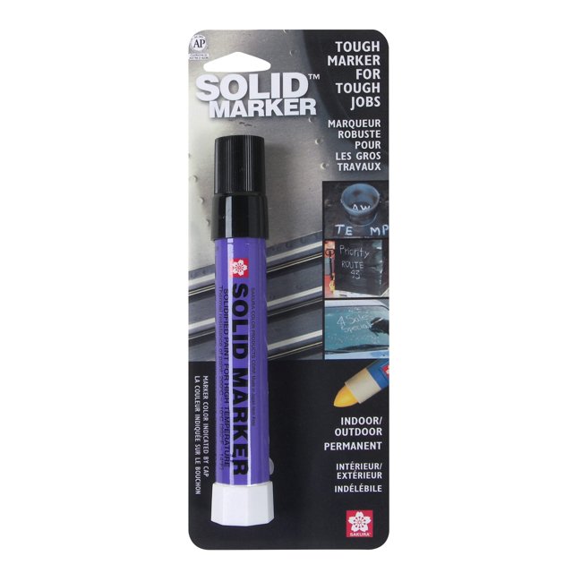 Marcador de pintura Sakura Solid Black Permanent, 1 paquete