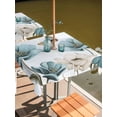thumbnail image 2 of Outdoor Tablecloths with Umbrella Hole & Zipper, Blue Tulips 60x60 Inch Square Tablecloths, Watercolor Flowers Butterfly Spring Farmhouse Blue Waterproof Table Cloth, Patio/Pool/Picnic Table Covers, 2 of 8