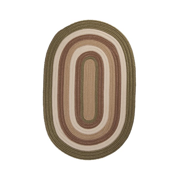 8' x 10' Handmade Braided Reversible Oval Area Rug