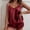Wine, variant on Pgeraug Pajamas for Women Lingerie Satin Pajamas Cami Shorts Set Nightwear Pajamas Set Women's Sleepwear Black L