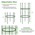 thumbnail image 3 of Spaco 3-Pack Garden Trellis 40"/60" Tall Plant Support Stands with Clips and Ties-S, Garden Stakes Tomato Trellis for Pots, 3 of 8