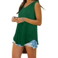 thumbnail image 4 of Womens Tank Tops V Neck Basic Solid Color Casual Flowy Summer Sleeveless, 4 of 12