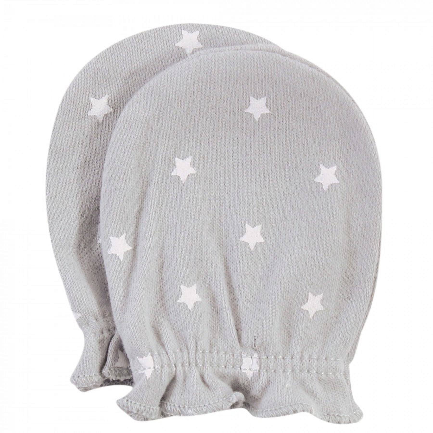 Hudson Baby Infant Boy Cotton Scratch Mittens, Royal Safari