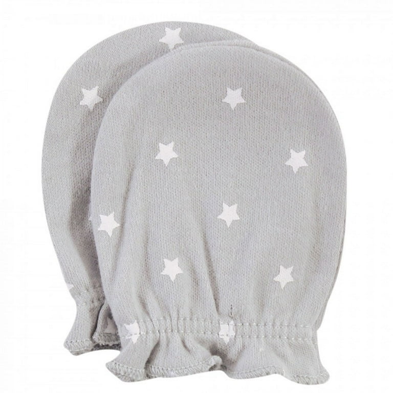 Hudson Baby Unisex Baby Cotton Cap and Scratch Mitten Set