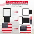 thumbnail image 6 of 2 Inch Rubber Trailer Hitch Cover, American Flag Rubber Hitch Tube Cover Plug Cap, Car Exterior Accessories Fits for Most Vehicles Hitch Receivers, Hitch Cover Tube Plug Cap (Silver-Red), 6 of 7
