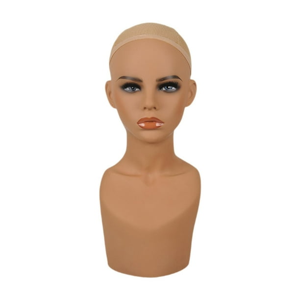 Expositor de maniquíes,Cabeza de maniquí femenino con hombros para salón,Cabeza de exhibición de pelucas Cabeza de entrenamiento con soporte para pelucas,Soporte para pelucas,soporte para