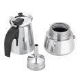 thumbnail image 6 of Stainless Steel Stovetop Moka Pot Espresso Maker Percolator Portable Italian Cuban Coffee Maker for Big Family Home Office Camping, Work with Gas Electric Ceramic Stovetop 100ml, 6 of 9