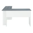 thumbnail image 3 of Techni Mobili Modern Side Shelves L-Shaped Computer Desk, Grey, 3 of 6