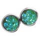 thumbnail image 5 of Pendientes redondos Minnieouse 1 par de 6mm acero inoxidable con diamantes de imitación Verde 5Conjunto, 5 of 6