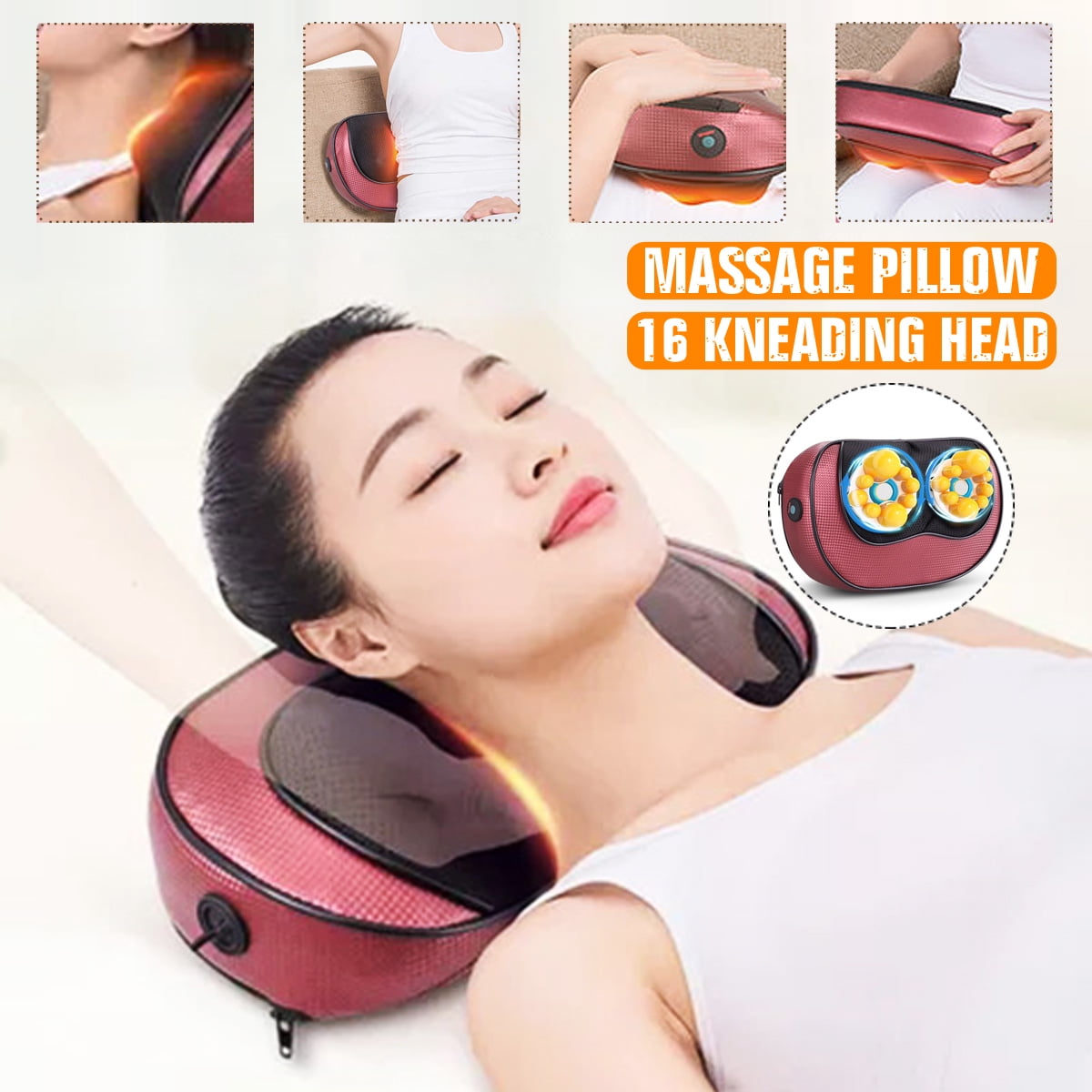 Shiatsu Back Massager With Heat For Home And Office Lower Back Waist