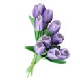 thumbnail image 1 of Tulipanes Vívidos, Flores Artificiales, Decoración Romántica Para El Ambiente De La Habitación Con Diseño Detallado Para Formas Claras Y Vívidas De, 1 of 7