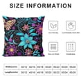 thumbnail image 5 of Butterfly Pillow Cover Purple Floral Throw Pillow CoversSpring Summer Square Cushion Cover Standard Pillowcase for Home Bedroom Sofa Decorative, 5 of 5