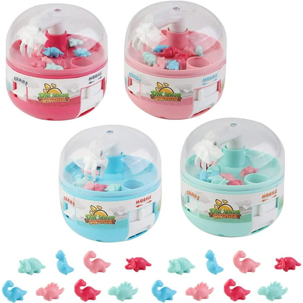 TAZEMAT 4Pack Mini Claw Machine Funny Claw Machine Toy Dinosaur