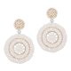 thumbnail image 3 of Pendientes colgantes Sunnimix Aretes colgantes con cuentas bohemios vintage blanco, 3 of 8